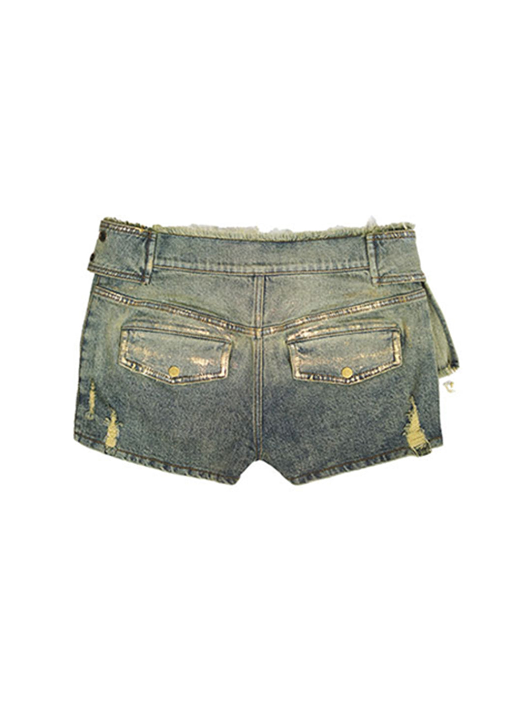 CestNous|Women's Patchwork Pleated Denim Skort - PSYLOS 1, CestNous|Women's Patchwork Pleated Denim Skort, Shorts, CestNous, PSYLOS 1